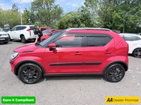 USED 2018 18 SUZUKI IGNIS Red 1.2 Dualjet MHEV SZ5 ALLGRIP, 33,038 miles, Euro 6, ULEZ compliant, Manual, 16in Alloys, Sat nav, Rear Camera, Bluetooth, Cruise, A/C. This 2018 Suzuki Ignis SZ5 boasts exceptionally low mileage for its age, having covered just 33,038 miles, and has been cared for by only two owners. This Euro 6 compliant, 1.2 litre petrol hybrid model features a capable four wheel drive system, making it a versatile choice. It comes with a 3 month warranty for your peace of mind and its MOT is valid until March 2027. Notable features include integrated Bluetooth for seamless phone connectivity, striking LED projector headlamps, and a rear park