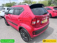 USED 2018 18 SUZUKI IGNIS Red 1.2 Dualjet MHEV SZ5 ALLGRIP, 33,038 miles, Euro 6, ULEZ compliant, Manual, 16in Alloys, Sat nav, Rear Camera, Bluetooth, Cruise, A/C. This 2018 Suzuki Ignis SZ5 boasts exceptionally low mileage for its age, having covered just 33,038 miles, and has been cared for by only two owners. This Euro 6 compliant, 1.2 litre petrol hybrid model features a capable four wheel drive system, making it a versatile choice. It comes with a 3 month warranty for your peace of mind and its MOT is valid until March 2027. Notable features include integrated Bluetooth for seamless phone connectivity, striking LED projector headlamps, and a rear park