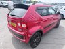 USED 2018 18 SUZUKI IGNIS Red 1.2 Dualjet MHEV SZ5 ALLGRIP, 33,038 miles, Euro 6, ULEZ compliant, Manual, 16in Alloys, Sat nav, Rear Camera, Bluetooth, Cruise, A/C. This 2018 Suzuki Ignis SZ5 boasts exceptionally low mileage for its age, having covered just 33,038 miles, and has been cared for by only two owners. This Euro 6 compliant, 1.2 litre petrol hybrid model features a capable four wheel drive system, making it a versatile choice. It comes with a 3 month warranty for your peace of mind and its MOT is valid until March 2027. Notable features include integrated Bluetooth for seamless phone connectivity, striking LED projector headlamps, and a rear park
