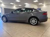 USED 2018 18 JAGUAR XE 2.0i Prestige Saloon 4dr Petrol Auto Euro 6 (s/s) (250 ps) OFF WHITE LEATHER, SATELLITE NAVIGATION, CLIMATE CONTROL, REAR PARKING SENSORS, FRONT ARM REST, MULTI FUNCTION STEERING WHEEL, CRUISE CONTROL, MEDIA, BLUETOOTH, 17&rdquo; ALLOY WHEELS, PADDLE SHIFT, DAB.