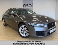 USED 2018 18 JAGUAR XE 2.0i Prestige Saloon 4dr Petrol Auto Euro 6 (s/s) (250 ps) OFF WHITE LEATHER, SATELLITE NAVIGATION, CLIMATE CONTROL, REAR PARKING SENSORS, FRONT ARM REST, MULTI FUNCTION STEERING WHEEL, CRUISE CONTROL, MEDIA, BLUETOOTH, 17&rdquo; ALLOY WHEELS, PADDLE SHIFT, DAB.