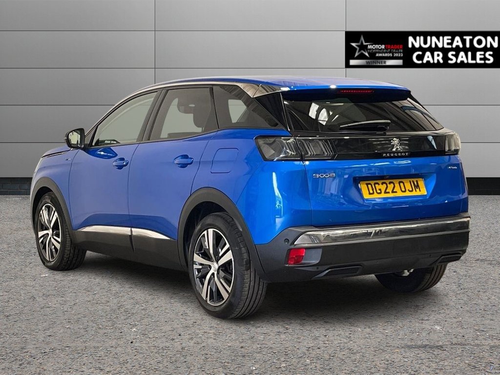 USED 2022 22 PEUGEOT 3008 1.6 13.2kWh Allure SUV 5dr Petrol Plug-in Hybrid e-EAT Euro 6 (s/s) (225 ps) FRONT AND REAR PARKING SENSORS
