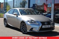 USED 2014 64 LEXUS IS 2.5 300h F Sport Saloon 4dr Petrol Hybrid E-CVT Euro 5 (s/s) (223 ps) HEATED AND VENTED ELEC SEATS, ULEZ, MARK LEVINSON SOUND, CAMERA