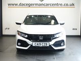 USED 2019 19 HONDA CIVIC 1.0 VTEC Turbo SR Hatchback 5dr Petrol CVT Euro 6 (s/s) (126 ps) FULL SERVICE HISTORY +  SATELLITE NAVIGATION + APPLE CARPLAY / ANDROID AUTO + REAR VIEW CAMERA + BLUETOOTH PHONE AND MEDIA CONNECTIVITY + APPS CONTROL + IN CAR ENTERTAINMENT WITH TOUCH SCREEN MEDIA DISPLAY + AUTOMATIC LED HEADLIGHTS + DAB DIGITAL RADIO + DUAL ZONE CLIMATE CONTROL + AIR CONDITIONING + ECO STOP/START SYSTEM + SELECTABLE DRIVING MODES + FRONT AND REAR PARKING SENSORS + 17 INCH ALLOY WHEELS + AUTOMATIC WIPERS WITH RAIN SENSOR + AUTO DIMMING REAR VIEW MIRROR