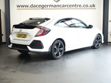 USED 2019 19 HONDA CIVIC 1.0 VTEC Turbo SR Hatchback 5dr Petrol CVT Euro 6 (s/s) (126 ps) FULL SERVICE HISTORY +  SATELLITE NAVIGATION + APPLE CARPLAY / ANDROID AUTO + REAR VIEW CAMERA + BLUETOOTH PHONE AND MEDIA CONNECTIVITY + APPS CONTROL + IN CAR ENTERTAINMENT WITH TOUCH SCREEN MEDIA DISPLAY + AUTOMATIC LED HEADLIGHTS + DAB DIGITAL RADIO + DUAL ZONE CLIMATE CONTROL + AIR CONDITIONING + ECO STOP/START SYSTEM + SELECTABLE DRIVING MODES + FRONT AND REAR PARKING SENSORS + 17 INCH ALLOY WHEELS + AUTOMATIC WIPERS WITH RAIN SENSOR + AUTO DIMMING REAR VIEW MIRROR