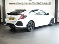 USED 2019 19 HONDA CIVIC 1.0 VTEC Turbo SR Hatchback 5dr Petrol CVT Euro 6 (s/s) (126 ps) FULL SERVICE HISTORY +  SATELLITE NAVIGATION + APPLE CARPLAY / ANDROID AUTO + REAR VIEW CAMERA + BLUETOOTH PHONE AND MEDIA CONNECTIVITY + APPS CONTROL + IN CAR ENTERTAINMENT WITH TOUCH SCREEN MEDIA DISPLAY + AUTOMATIC LED HEADLIGHTS + DAB DIGITAL RADIO + DUAL ZONE CLIMATE CONTROL + AIR CONDITIONING + ECO STOP/START SYSTEM + SELECTABLE DRIVING MODES + FRONT AND REAR PARKING SENSORS + 17 INCH ALLOY WHEELS + AUTOMATIC WIPERS WITH RAIN SENSOR + AUTO DIMMING REAR VIEW MIRROR