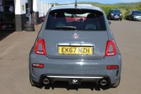 USED 2017 67 ABARTH 595 1.4 T-Jet Hatchback 3dr Petrol Manual Euro 6 (145 ps) CIRCUIT GREY/WHITE MIRRORS AND SIDE STRIPES