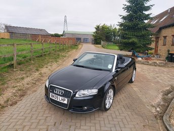 2009 AUDI A4 CABRIOLET 2.0 TDI S line Convertible 2dr Diesel Manual (172 g/km, 138 bhp) &pound;5995.00