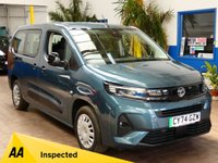 USED 2025 74 VAUXHALL Combo Life Electric 52kWh Design XL MPV 5dr Electric Auto (7.4kW Charger) (136 ps) 7 SEATS CARPLAY CRUISE CONTROL PARKING SENSORS 1 OWNER SERVICE HISTORY WARRANTY