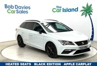 USED 2019 69 SEAT LEON 1.5 TSI EVO FR Black Edition Estate 5dr Petrol Manual Euro 6 (s/s) (150 ps) Attractive Leon 150BHP with Great Service History. SATNAV, Cruise Front & Rear Parking Aids, Heated Seats, Apple CarPlay/ Android Auto and 69000 Miles