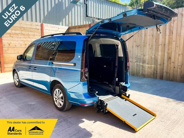 View our Volkswagen Caddy Maxi 5 Seat Auto Wheelchair Accessible Disabled Access Vehicle WAV