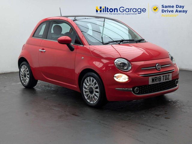 USED 2018 18 FIAT 500 1.2 500 Lounge 3dr CLICK+COLLECT / HOME DELIVERY