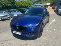 USED 2017 66 MASERATI LEVANTE Blue 3.0D V6 SUV, 68,250 miles, Euro 6, Automatic 4WD, Panoramic sunroof, 360 camera, Sat nav, Leather, touchscreen and a full service history... Boasting an impressive provenance, this 2017 Maserati Levante D V6 presents with only 68,000 miles and a full dealership service history at 13k, 28k, 34k, 40k, 45k, 51k, 55k, 61k, indicating exceptional care. This stylish SUV is powered by a robust 3.0L Diesel engine, delivering a dynamic driving experience with its Four Wheel Drive system and meeting Euro 6 emissions standards. Inside, you'll find a wealth of technology and comfort, including a panoramic sunroof, active cruise control for effor