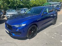 USED 2017 66 MASERATI LEVANTE Blue 3.0D V6 SUV, 68,250 miles, Euro 6, Automatic 4WD, Panoramic sunroof, 360 camera, Sat nav, Leather, touchscreen and a full service history... Boasting an impressive provenance, this 2017 Maserati Levante D V6 presents with only 68,000 miles and a full dealership service history at 13k, 28k, 34k, 40k, 45k, 51k, 55k, 61k, indicating exceptional care. This stylish SUV is powered by a robust 3.0L Diesel engine, delivering a dynamic driving experience with its Four Wheel Drive system and meeting Euro 6 emissions standards. Inside, you'll find a wealth of technology and comfort, including a panoramic sunroof, active cruise control for effor