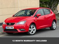 USED 2013 63 SEAT IBIZA 1.4 Toca Hatchback 5dr Petrol Manual Euro 5 (85 ps) ONE OWNER FROM NEW!