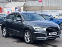 USED 2017 66 AUDI Q3 1.4 TFSI CoD S line Edition SUV 5dr Petrol S Tronic Euro 6 (s/s) (150 ps) REV SENSORS + FSH!