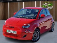USED 2022 22 FIAT 500E 42kWh RED Hatchback 3dr Electric Auto (118 ps) +++1 OWNER FROM NEW+++