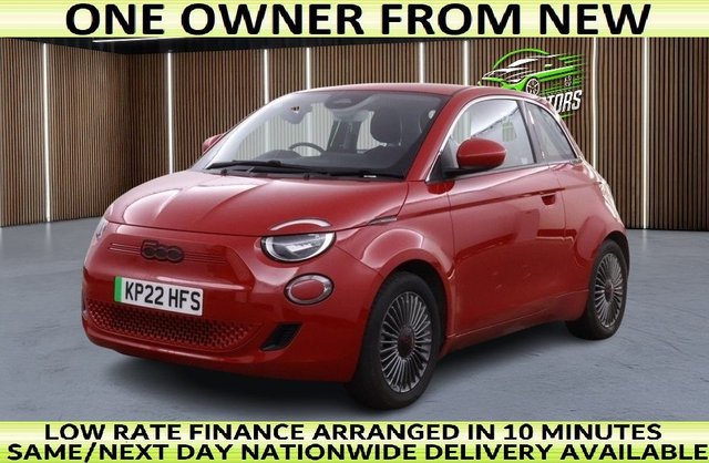 2022 500e 42kwh red hatchback 3dr electric auto (118 ps) +++1 owner from new+++ 2022 56,936 miles 0 ltr automatic electric... photo