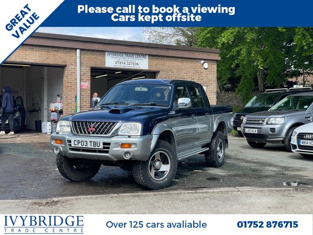2003 MITSUBISHI L200 2.5 TD 4LIFE PICKUP 4DR DIESEL MANUAL 113 BHP YEAR 2003 MILEAGE... photo