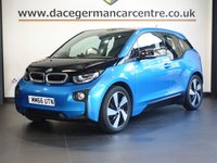 USED 2017 66 BMW I3 33kWh Hatchback 5dr Petrol Plug-in Hybrid Auto Euro 6 (s/s) (Range Extender) (170 ps) EXCEPTIONALLY WELL CARED FOR PLUG IN ELECTRIC BMW - COMES WITH A COMPREHENSIVE BMW MAIN DEALER SERVICE HISTORY + SATELLITE NAVIGATION + DAB DIGITAL RADIO + BLUETOOTH PHONE CONNECTIVITY AND MEDIA STREAMING + AIR CONDITIONING + CRUISE CONTROL + IN CAR ENTERTAINMENT WITH MEDIA MEDIA DISPLAY + AUTOMATIC HEADLIGHTS + 19 INCH ALLOY WHEELS + HILL HOLD START ASSIST + ECO STOP/START SYSTEM + FRONT AND REAR PARKING SENSORS + AUTOMATIC WIPERS WITH RAIN SENSORS + LED DAY TIME RUNNING LIGHTS