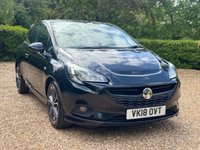 USED 2018 18 VAUXHALL CORSA 1.4i Turbo Black Edition Euro 6 (s/s) 3dr Full Service History + 2 Keys