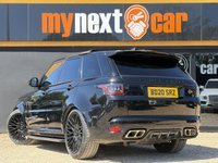 USED 2020 20 LAND ROVER RANGE ROVER SPORT 5.0 P575 V8 GPF SVR SUV 5dr Petrol Auto 4WD Euro 6 (s/s) (575 ps) Our stunning Range Rover Sport 5.0 V8 Supercharged SVR is the ultimate SUV combining performance and practicality like no other vehicle on the road - our Range Rover SVR is finished in breathtaking Santorini Black Metallic and sits on 22 Inch 5 Split Spoke Gloss Black Alloy Wheels and has the SVR-specific Exposed Carbon Fibre Bonnet, which really makes this SUV stand out and completes the Sporty appearance. The interior comes with the must-have Panoramic Sunroof, which shines a light on the Beau