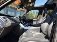 USED 2020 20 LAND ROVER RANGE ROVER SPORT 5.0 P575 V8 GPF SVR SUV 5dr Petrol Auto 4WD Euro 6 (s/s) (575 ps) Our stunning Range Rover Sport 5.0 V8 Supercharged SVR is the ultimate SUV combining performance and practicality like no other vehicle on the road - our Range Rover SVR is finished in breathtaking Santorini Black Metallic and sits on 22 Inch 5 Split Spoke Gloss Black Alloy Wheels and has the SVR-specific Exposed Carbon Fibre Bonnet, which really makes this SUV stand out and completes the Sporty appearance. The interior comes with the must-have Panoramic Sunroof, which shines a light on the Beau
