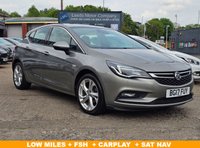 USED 2017 17 VAUXHALL ASTRA 1.4i SRi Hatchback 5dr Petrol Manual Euro 6 (100 ps) FSH + CRUISE + BLUETOOTH + CARPLAY
