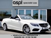 USED 2016 66 MERCEDES-BENZ E-CLASS 3.0 E350d V6 AMG Line Edition Cabriolet 2dr Diesel G-Tronic+ Euro 6 (s/s) (258 ps) BLACK ANTHRACITE LEATHER, SATELLITE NAVIGATION - COMAND, MB CONNECT, SMARTPHONE INTEGRATION PACKAGE INC APPLE CARPLAY, AUTOMATIC HIGH BEAM SWITCH PLUS, 19&rdquo; AMG ALLOY WHEELS, AMG STYLING PACKAGE, HEATED FRONT SEATS, AMG SPORTS PACKAGE, MIRROR PACKAGE, ACTIVE PARK ASSIST, THROUGH LOADING FEATURE, CUP HOLDER, E CALL EMERGENCY SYSTEM, AIRSCARF, PADDLE SHIFT, ELECTRIC FOLDING MIRRORS, DAB