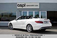USED 2016 66 MERCEDES-BENZ E-CLASS 3.0 E350d V6 AMG Line Edition Cabriolet 2dr Diesel G-Tronic+ Euro 6 (s/s) (258 ps) BLACK ANTHRACITE LEATHER, SATELLITE NAVIGATION - COMAND, MB CONNECT, SMARTPHONE INTEGRATION PACKAGE INC APPLE CARPLAY, AUTOMATIC HIGH BEAM SWITCH PLUS, 19&rdquo; AMG ALLOY WHEELS, AMG STYLING PACKAGE, HEATED FRONT SEATS, AMG SPORTS PACKAGE, MIRROR PACKAGE, ACTIVE PARK ASSIST, THROUGH LOADING FEATURE, CUP HOLDER, E CALL EMERGENCY SYSTEM, AIRSCARF, PADDLE SHIFT, ELECTRIC FOLDING MIRRORS, DAB