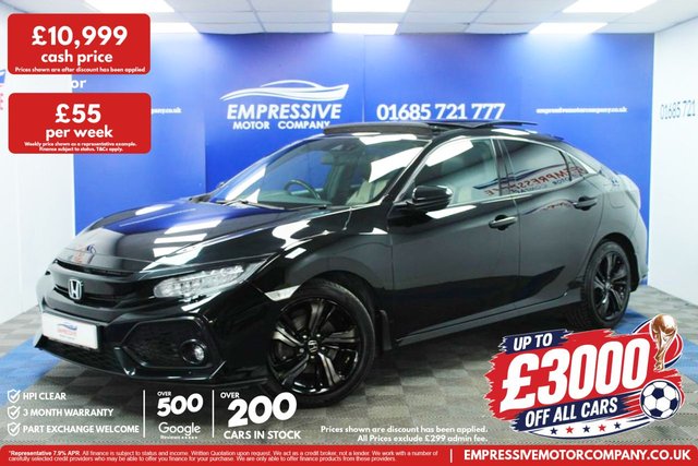 View our Honda Civic 1.6 i-DTEC EX Hatchback 5dr Diesel Manual Euro 6 (s/s) (120 ps)