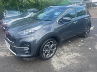USED 2021 71 KIA SPORTAGE Grey 1.6 T-GDi GT-Line S SUV, 70,000 miles, Euro 6, Automatic AWD, 19in alloys, 360 Camera, CarPlay/Android Auto, JBL Audio, sat nav and much more! This 2021 Kia Sportage T-GDi GT-Line S boasts a full dealership service history at 9K, 19K, 28K, 38K, 48K, 67K , with its last service completed on 2026-03-03 at 67,894 miles, and an MOT valid until September 2026. This Euro 6 compliant, four wheel drive model is powered by a 1.6 litre petrol engine and comes with a 3 month warranty for your peace of mind. Inside, you'll find a wealth of features designed for comfort and convenience, including heated front and outer rear seats, a panoramic elect