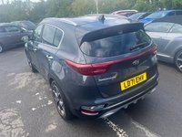 USED 2021 71 KIA SPORTAGE Grey 1.6 T-GDi GT-Line S SUV, 70,000 miles, Euro 6, Automatic AWD, 19in alloys, 360 Camera, CarPlay/Android Auto, JBL Audio, sat nav and much more! This 2021 Kia Sportage T-GDi GT-Line S boasts a full dealership service history at 9K, 19K, 28K, 38K, 48K, 67K , with its last service completed on 2026-03-03 at 67,894 miles, and an MOT valid until September 2026. This Euro 6 compliant, four wheel drive model is powered by a 1.6 litre petrol engine and comes with a 3 month warranty for your peace of mind. Inside, you'll find a wealth of features designed for comfort and convenience, including heated front and outer rear seats, a panoramic elect
