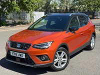 USED 2018 18 SEAT ARONA 1.5 TSI EVO FR SUV 5dr Petrol Manual Euro 6 (s/s) (150 ps) FSH+CARPLAY+ULEZ+1FMR OWNER
