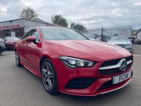 USED 2019 69 MERCEDES-BENZ CLA 1.3 CLA200 AMG Line Coupe 4dr Petrol 7G-DCT Euro 6 (s/s) (163 ps) A STUNNING ADDITION TO OUR FORECOURT+ONLY 1 OWNER FROM NEW+SERVICE HISTORY+AUTOMATIC+ULEZ COMPLIANT+PRIVACY GLASS+FULL LEATHER INTERIOR+SATELLITE NAVIGATION+PARK ASSIST+CLIMATE CONTROL+18 INCH ALLOY WHEELS+1 FULL YEARS MOT PRIOR TO COLLECTION+CALL NOW TO SECURE A VIEWING!!!!!!!!!!!!!!!!!!!!!!!!!!!!!