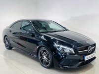 USED 2017 17 MERCEDES-BENZ CLA 2.1 CLA220d AMG Line Coupe 4dr Diesel 7G-DCT Euro 6 (s/s) (177 ps) Cosmos Black | Black Alcantara Interior | Night Pack | Privacy Glass | Apple CarPlay | Sat Nav | Low Road Tax | ULEZ OK