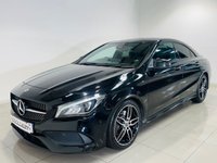 USED 2017 17 MERCEDES-BENZ CLA 2.1 CLA220d AMG Line Coupe 4dr Diesel 7G-DCT Euro 6 (s/s) (177 ps) Cosmos Black | Black Alcantara Interior | Night Pack | Privacy Glass | Apple CarPlay | Sat Nav | Low Road Tax | ULEZ OK