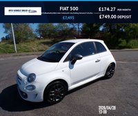 USED 2019 69 FIAT 500 1.2 S 2019,Bluetooth,DAB,Cruise Control,Air Con,Parking Sensors,F.S.H,Ulez Compliant Bluetooth,DAB,Cruise Contro,Parking Sensors,F.S.H