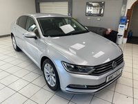 USED 2017 17 VOLKSWAGEN PASSAT 2.0 TDI SE Business Saloon 4dr Diesel DSG Euro 6 (s/s) (150 ps) REFLEX SILVER / AUTOMATIC / 9 SERVICES / TOUCHSCREEN APPLE CARPLAY & ANDROID AUTO / POWERFOLD MIRRORS / ACTIVE CRUISE CONTROL / FRONT & REAR SENSORS / DAB / HANDS FREE BOOT OPENING
