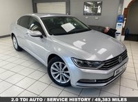 USED 2017 17 VOLKSWAGEN PASSAT 2.0 TDI SE Business Saloon 4dr Diesel DSG Euro 6 (s/s) (150 ps) REFLEX SILVER / AUTOMATIC / 9 SERVICES / TOUCHSCREEN APPLE CARPLAY & ANDROID AUTO / POWERFOLD MIRRORS / ACTIVE CRUISE CONTROL / FRONT & REAR SENSORS / DAB / HANDS FREE BOOT OPENING