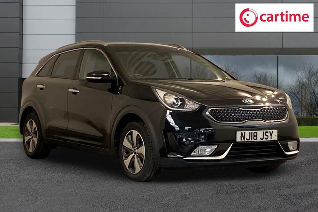 View our Kia Niro 1.6h GDi 2 SUV 5dr Petrol Hybrid DCT Euro 6 (s/s) (139 bhp) Reverse Camera, Rear Parking Sensors, Android Auto / Apple CarPlay, Touchscreen Satellite Navigation, 16In Alloys