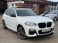 USED 2018 68 BMW X3 3.0 M40d SUV 5dr Diesel Auto xDrive Euro 6 (s/s) (326 ps) 1 OWNER FULL SERVICE HISTORY