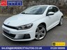 USED 2016 16 VOLKSWAGEN SCIROCCO 2.0 TDI BlueMotion Tech R-Line Hatchback 3dr Diesel Manual Euro 6 (s/s) (150 ps) What a truly stunning car this is!!! White with BIG silver alloy wheels and black leather interior