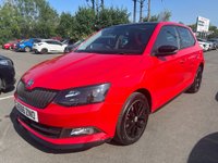 USED 2016 66 SKODA FABIA 1.2 Petrol (TSI), Monte Carlo, 5 Door Hatchback, Manual, Euro 6, �&pound;20 Yearly Road Tax (Low Emissions). FULL 12 MONTH MOT WITH EVERY CAR