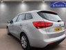 USED 2014 64 KIA CEED 1.6 CRDi 2 Sportswagon 5dr Diesel Auto Euro 5 (126 bhp) Rare diesel automatic estate. Only 2 owners from new. Very low mileage - Only 52K. Full service history - 9 stamps. Spare key & vehicle information pack. 2 YEARS FREE MOT & SERVICE INCLUDED. 3 Months Russell Ham Quality Warranty . All Car's Are HPI Clear . Finance Arranged - - Extended 12 Month's Warranty Available. To view all of our cars visit www.russellham.co.uk