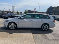 USED 2017 67 VOLKSWAGEN GOLF 2.0 TDI BlueMotion Tech GT Estate 5dr Diesel Manual Euro 6 (s/s) (150 ps) FULL GREY LEATHER | SAT NAV