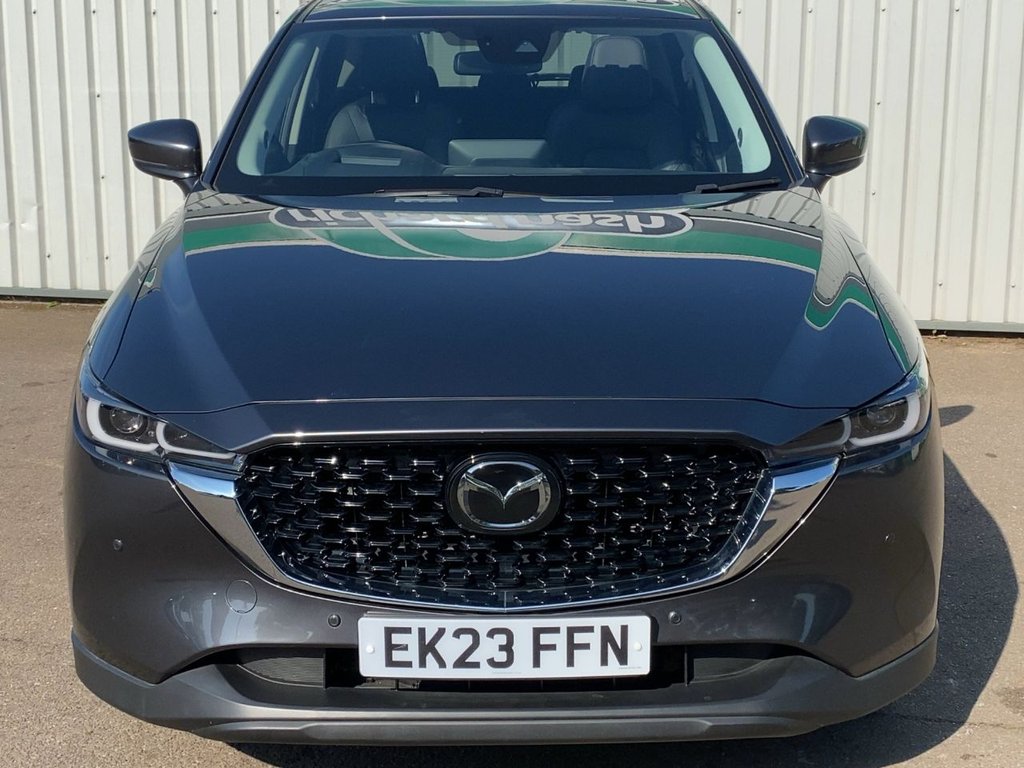 USED 2023 23 MAZDA CX-5 2.0 e-SKYACTIV G MHEV Exclusive-Line SUV 5dr Petrol Auto Euro 6 (s/s) (165 ps) MACHINE GREY+1 OWNER+LEATHER SEATS