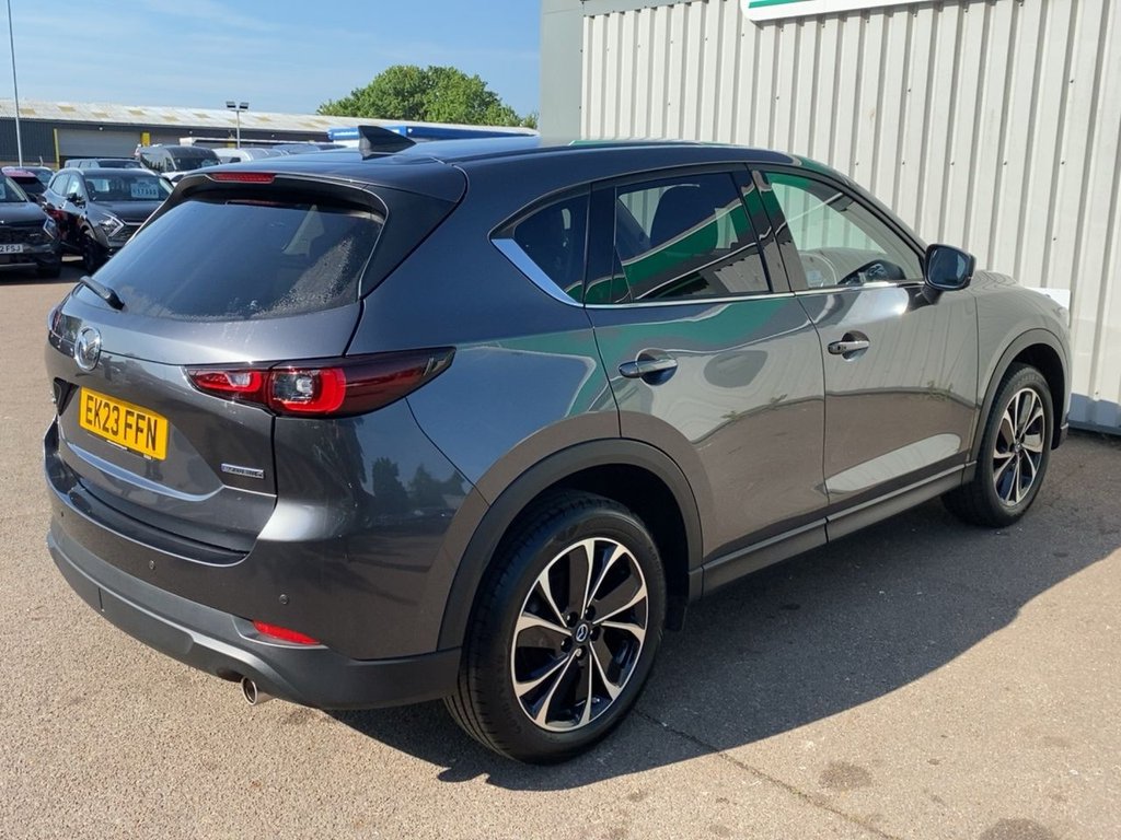USED 2023 23 MAZDA CX-5 2.0 e-SKYACTIV G MHEV Exclusive-Line SUV 5dr Petrol Auto Euro 6 (s/s) (165 ps) MACHINE GREY+1 OWNER+LEATHER SEATS
