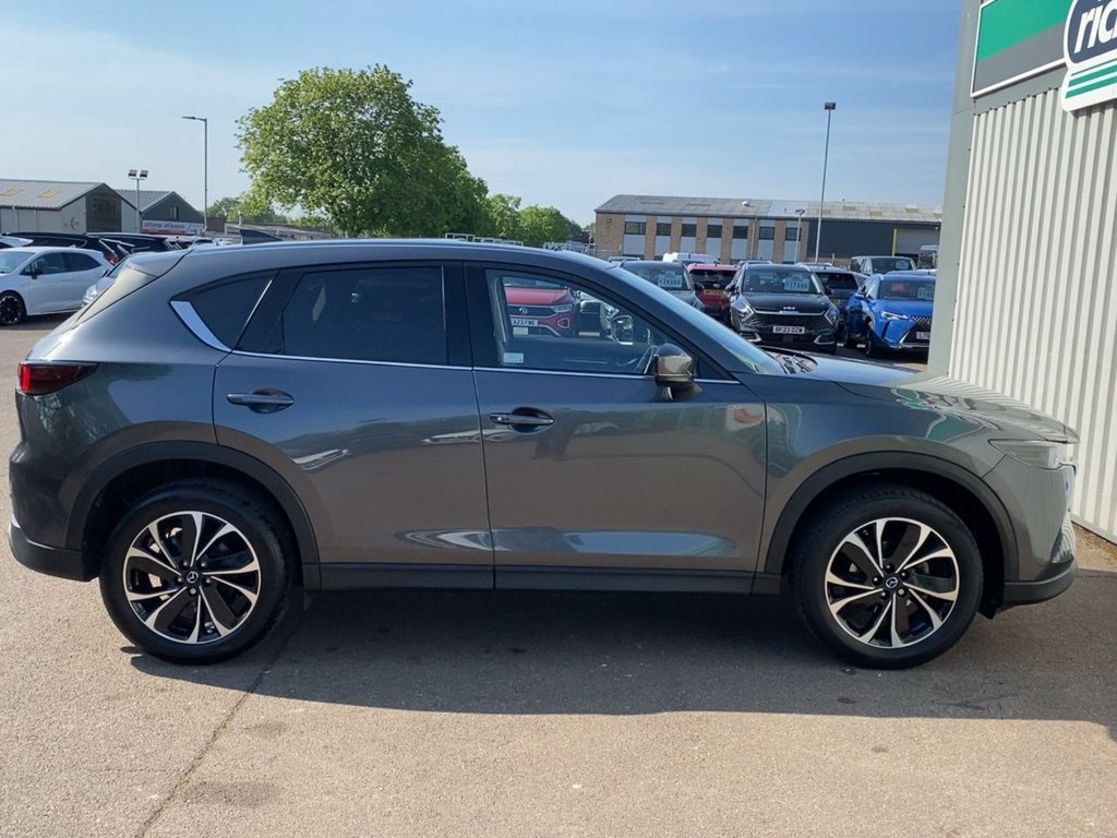 USED 2023 23 MAZDA CX-5 2.0 e-SKYACTIV G MHEV Exclusive-Line SUV 5dr Petrol Auto Euro 6 (s/s) (165 ps) MACHINE GREY+1 OWNER+LEATHER SEATS