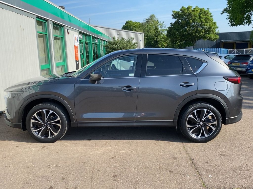 USED 2023 23 MAZDA CX-5 2.0 e-SKYACTIV G MHEV Exclusive-Line SUV 5dr Petrol Auto Euro 6 (s/s) (165 ps) MACHINE GREY+1 OWNER+LEATHER SEATS